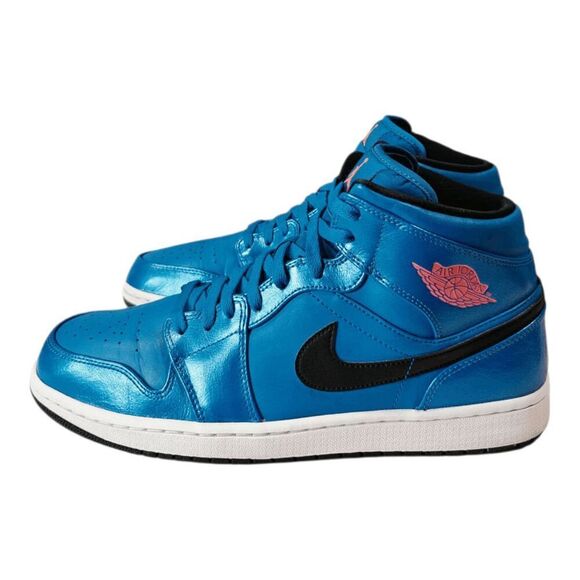 NIKE Air Jordan 1 Retro Mid \'Sport Blue\' Sneakers Size 13 main image 4